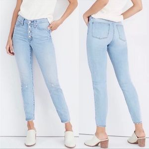 👖Madewell 9” High Rise Skinny’s